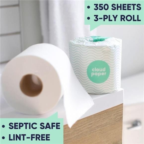 Bamboo Toilet Paper - 24 Rolls Of Eco Friendly Septic Safe Organic Toilet Paper - Picture 7 of 7